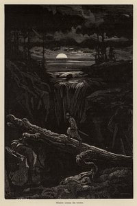 Mitaine attraversa il torrente da Gustave after Dore
